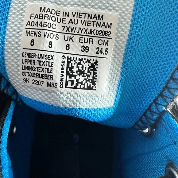 Converse Chuck Taylor All Star Hi Notebook Sneaker, Men's 6 / Women's 8 / EU 39 - Picture 9 of 10